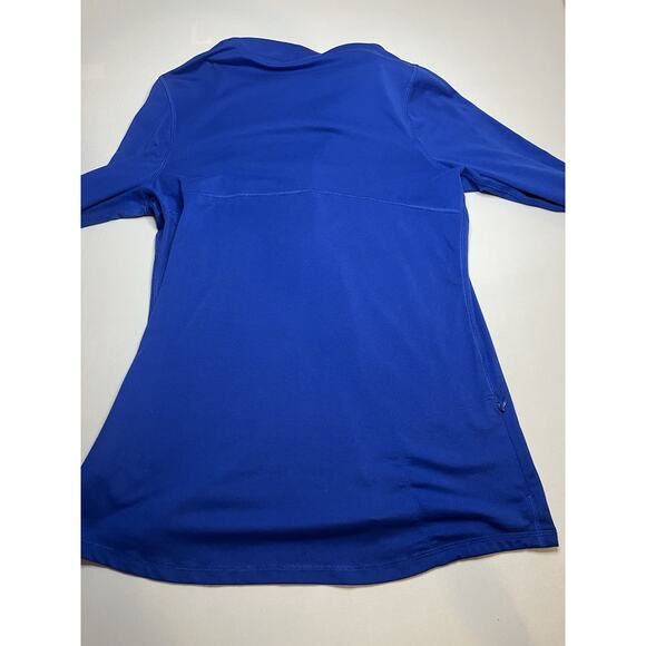 Champion Women's Duo Dry Athletic Shirt Half Zip Long Sleeve Pockets Blue Sz Med - Picture 5 of 7